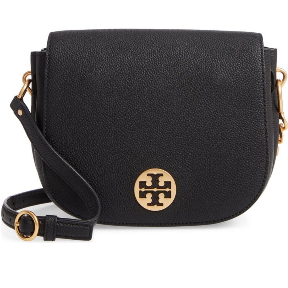 Tory Burch Everly Leather Flap Saddle Bag